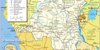 Térkép kongói demokratikus köztársaság