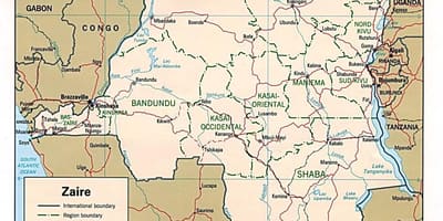 Zaire afrika térkép