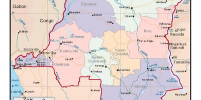 Zaire-medence térkép